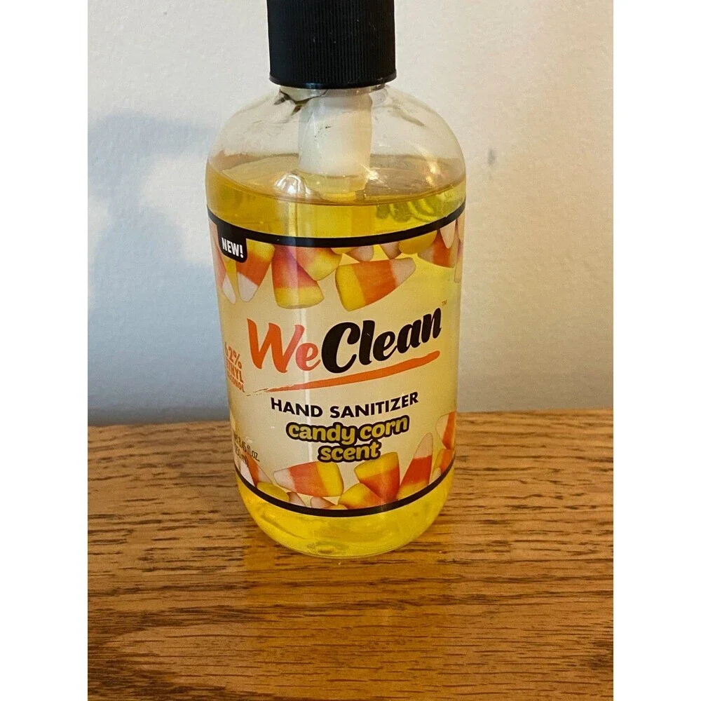 Hand Sanitizer Candy Corn Scent 1ea 8.45oz blt By WeClean-VERY RARE-Fall Autumn